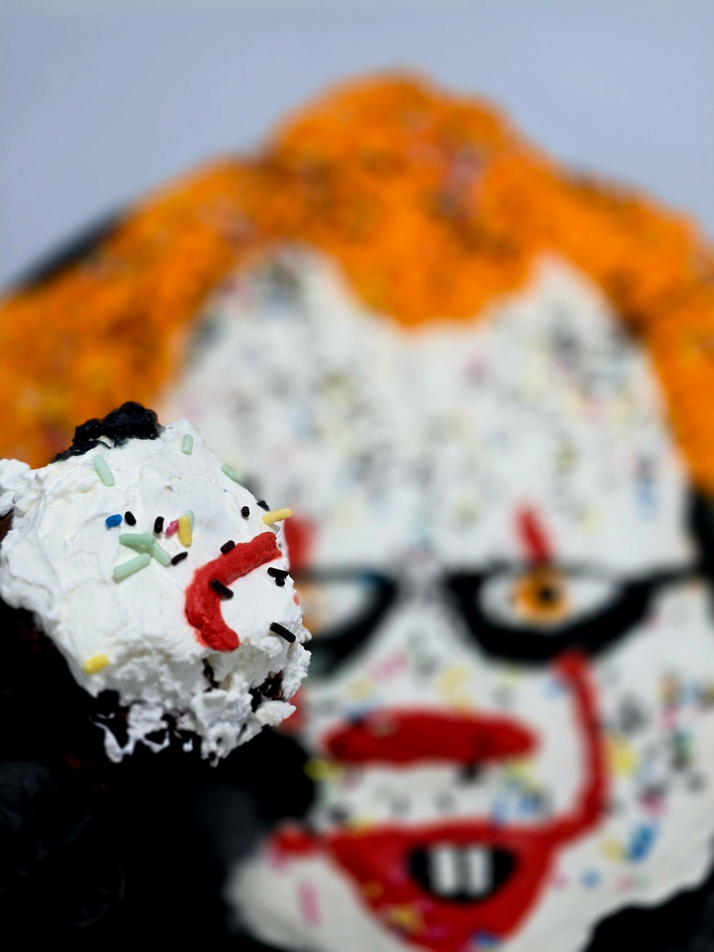 Halloween clown cake