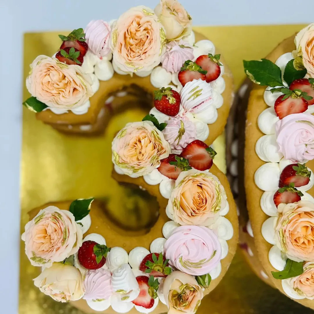 2 small number cakes