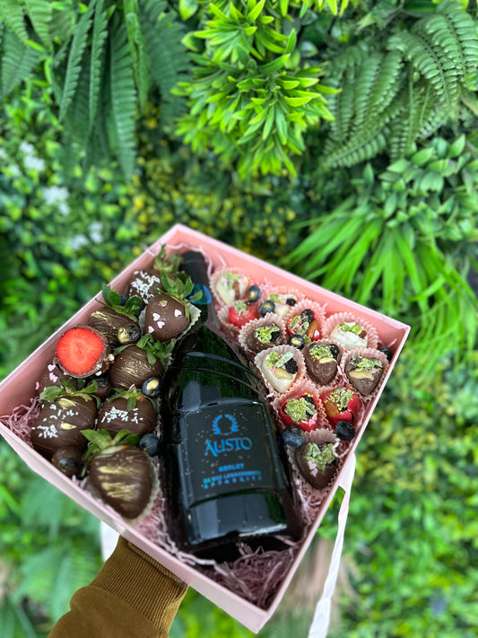 Strawberries dipped in chocolate