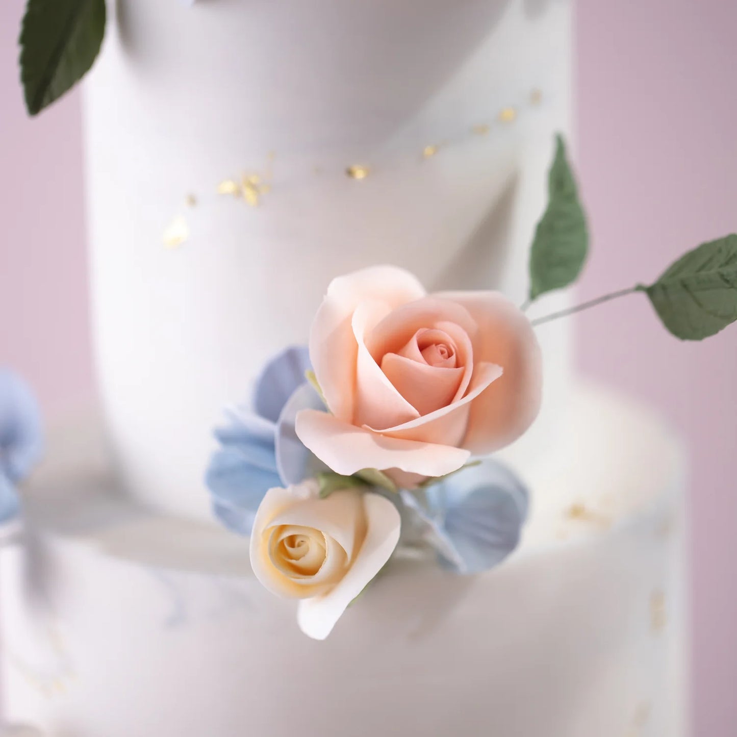 "Chelsea" 2 Tier Sugar Flowers Cake