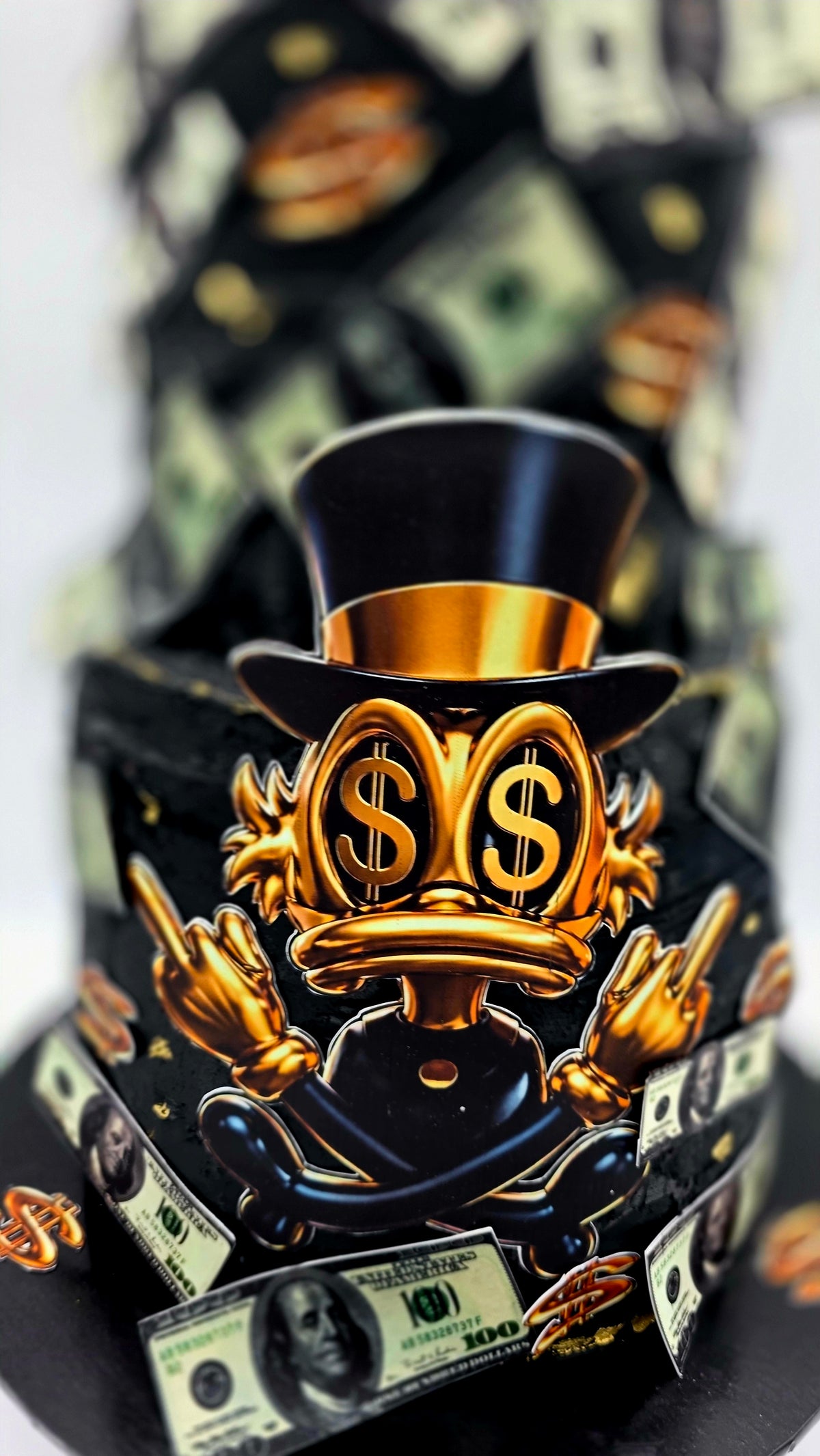 A stylish money-themed