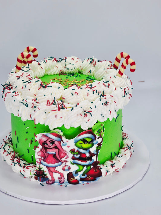 GRINCH DESIGN CAKE