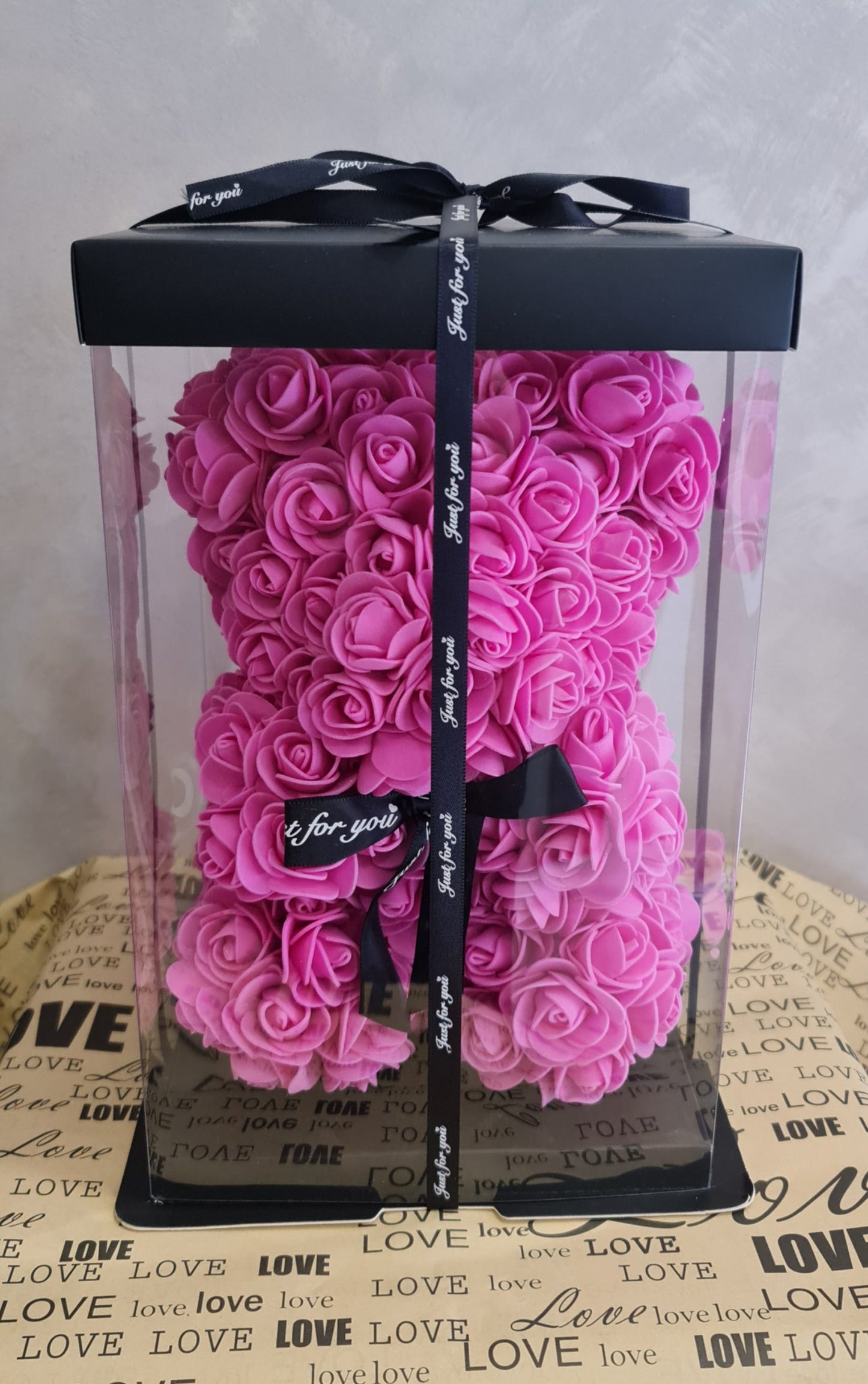 Bear of Roses 25cm (Red)