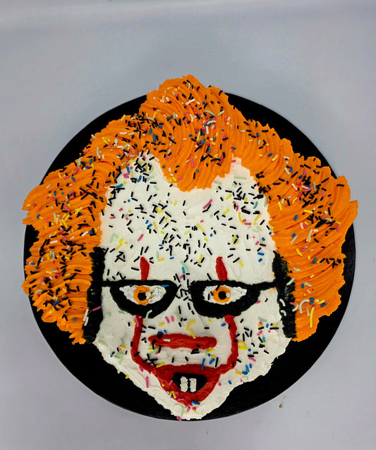 Halloween clown cake