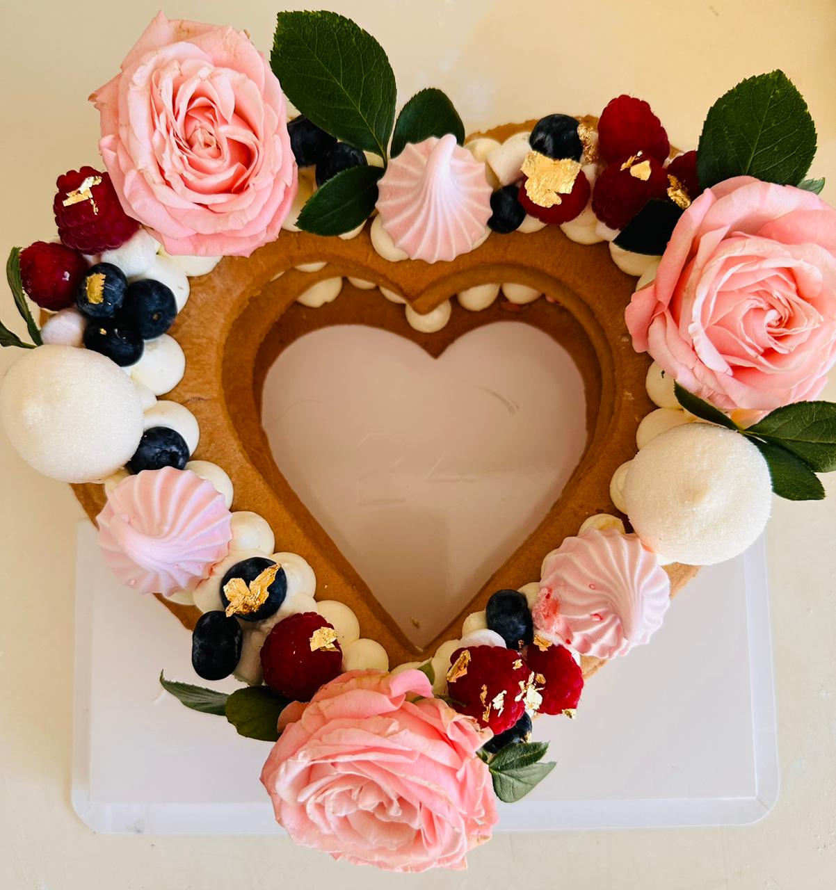 HEART SHAPED BISCUIT CAKE