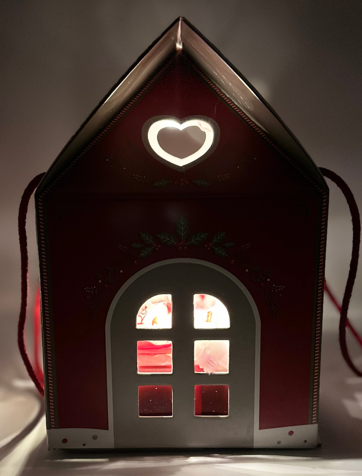 Christmas house gift box vs lights