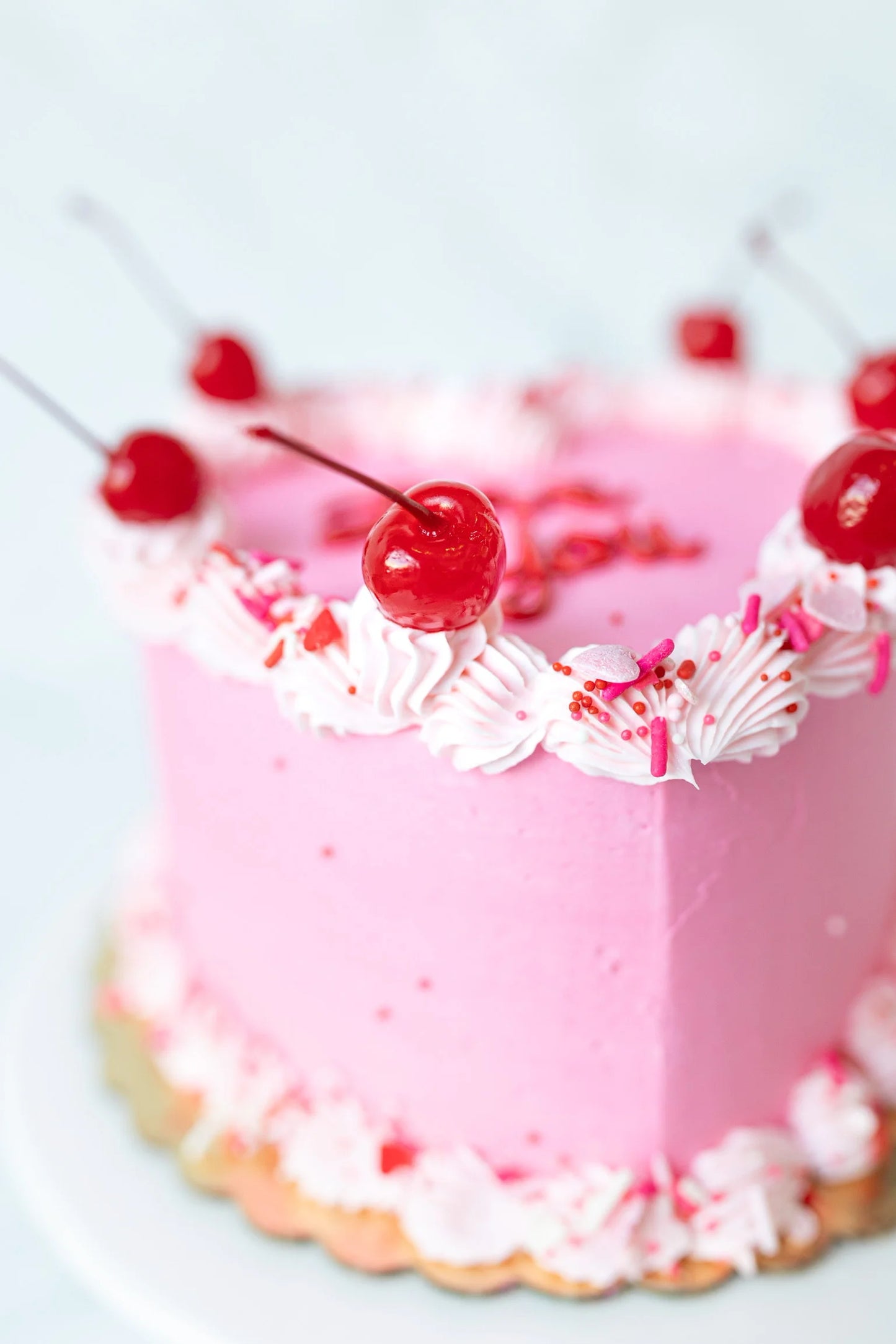 valentine heart cake