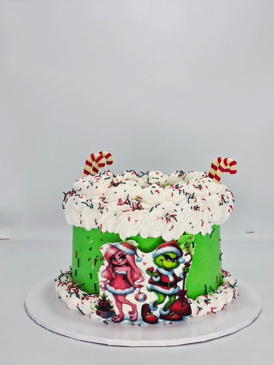 GRINCH DESIGN CAKE