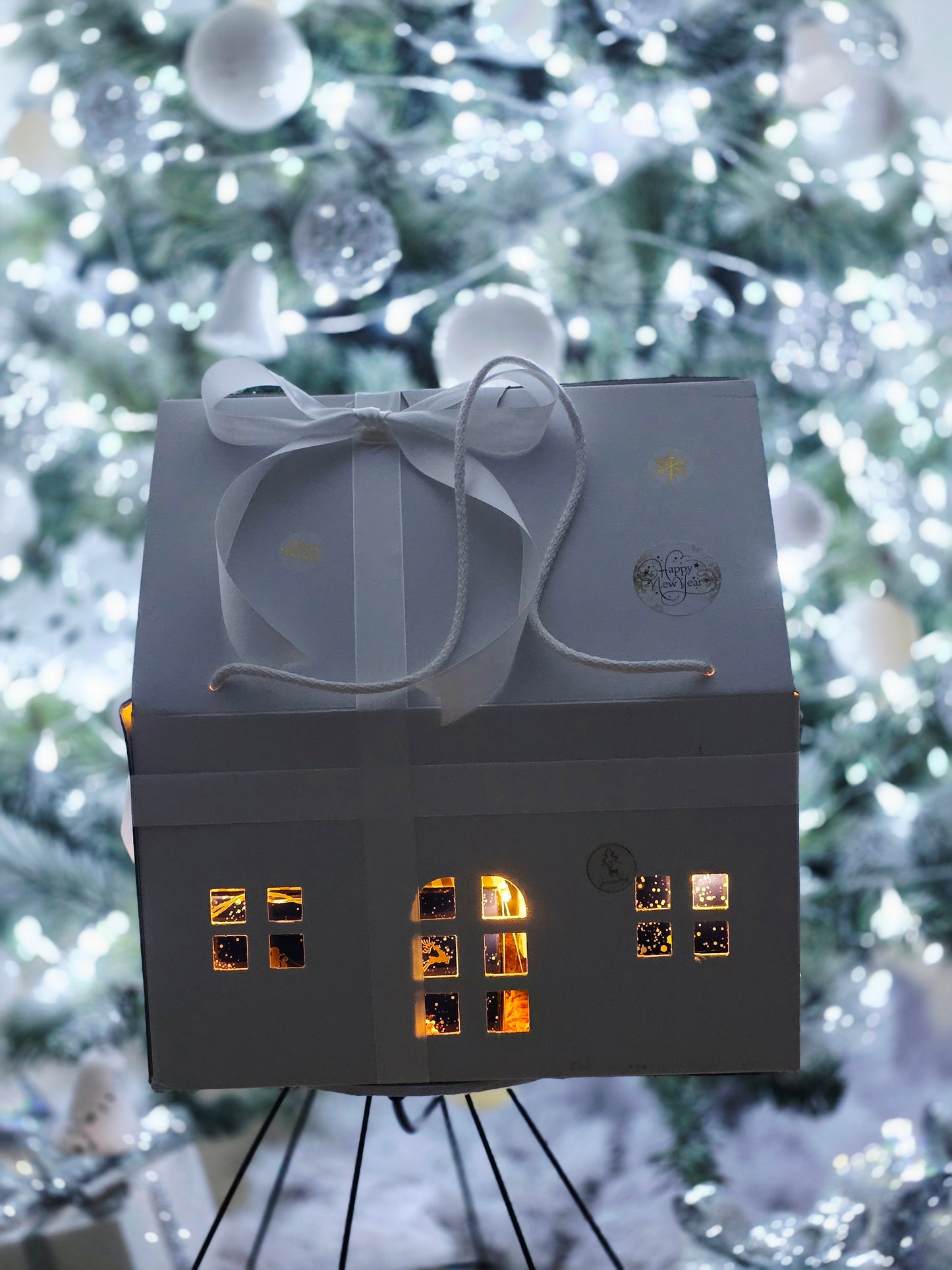 Christmas gift box vs light